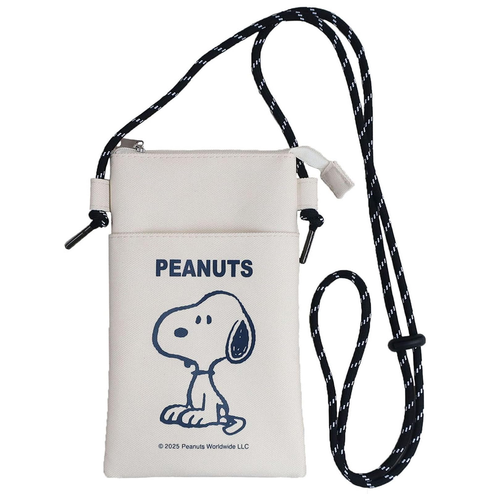 

Сумка-мішечок на блискавці з арахісом від Nakajima Corporation Peanuts Snoopy, висота 20 x ширина 12 x глибина 1 см, 206503-25