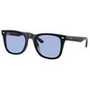 Ray Ban Blaue Quadratische Sonnenbrille Rb4420 601 80 65