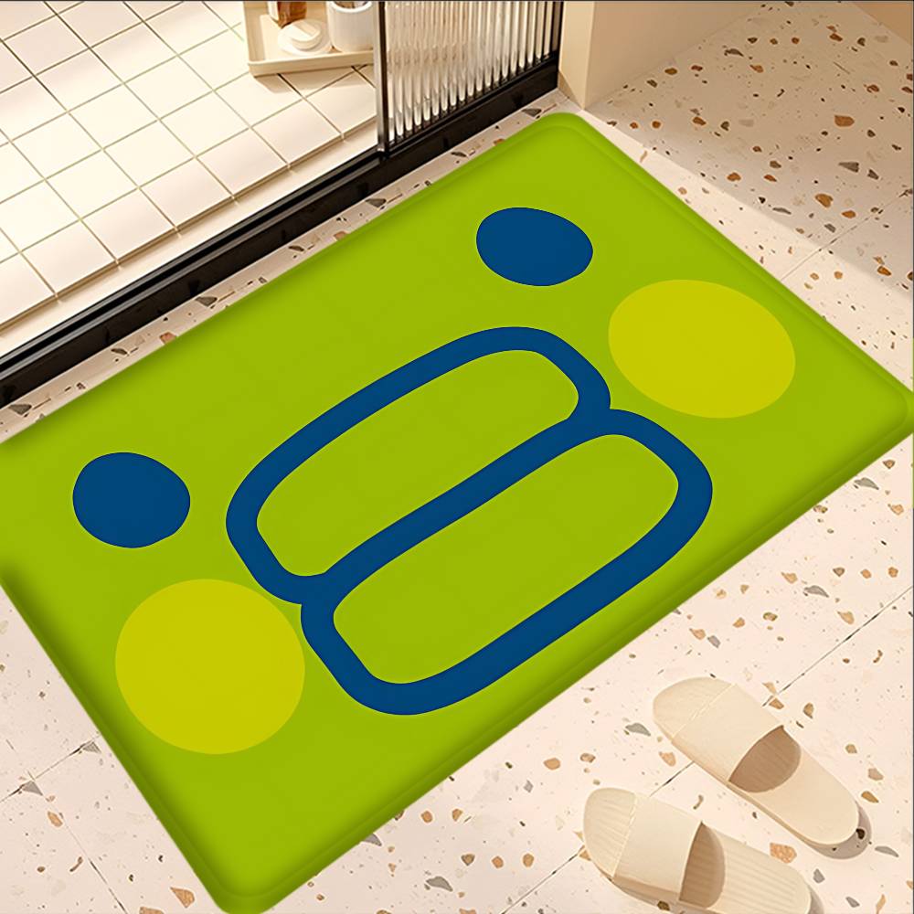 Classic T-Tamagotchi Cut Friend Game Bathroom Mat Anti-slip Absorb Water Long Strip Cushion Bedroon Mat Welcome Doormat