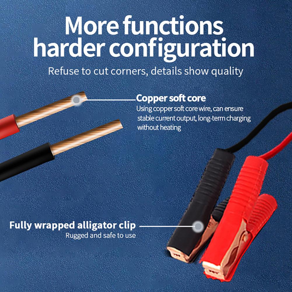 400A Intelligent Pulse Repair Charger Battery High Power Fast Charger 12V/24V Five-Stage Full Automatic Car Battery Charger 220W