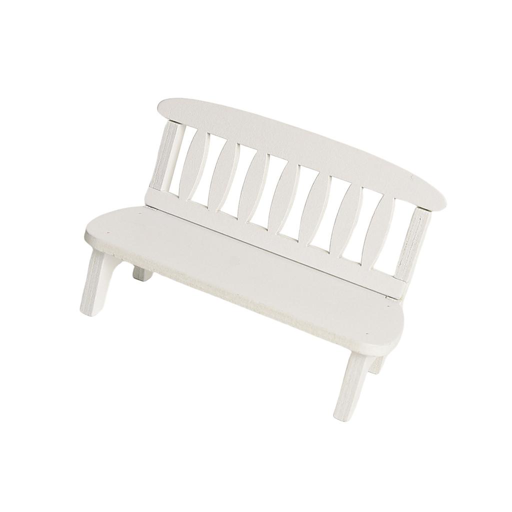 Realistic Miniature Park Chair For Doll House Garden Decoration Model Furniture For Collector And Model Enthusiasts
