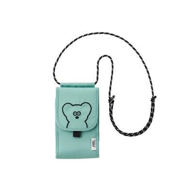 Gowell ANDY the Mouse Travel Neck Shoulder Bag (Mint Blue) Shoulder Bag, Neck Strap Pouch, Smartphone Shoulder Bag, Neck Pouch, Smartphone Pouch,