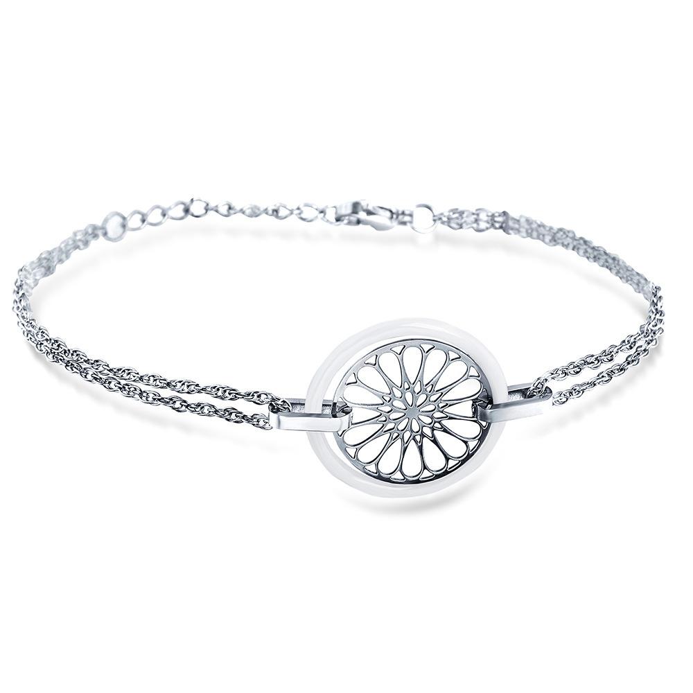 Simple Personality Ceramic Titanium Steel Bracelet Women's Fresh Ceramic Bracelet All-Matching