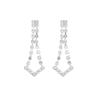 Temperament Luxury Shiny Rhinestone Necklace Earrings Two-piece Set, Fashion Bridal Jewelry Set