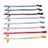 New Pet Dog Collar with Star Moon Pattern Gold Plated Buckle and Bell for Cats Dogs  Dog Harness and Leash Set Dogs Accessoires