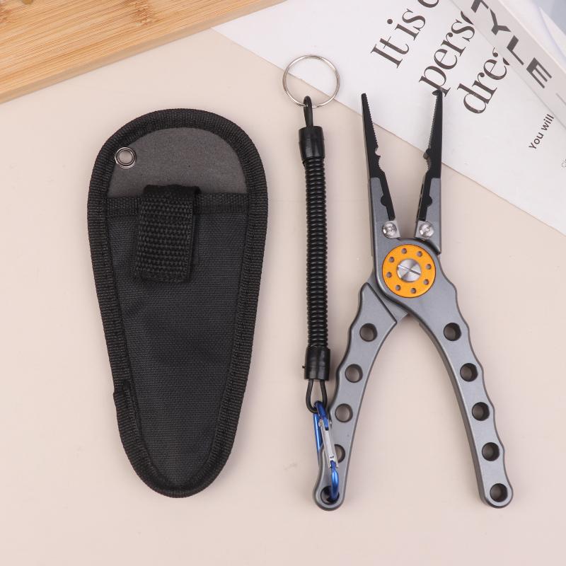 Рыболовные плоскогубцы Кусачки для лески Многофункциональные Узлы Алюминиевый сплав Ножницы Экстрактор крючков Рыболовные снасти