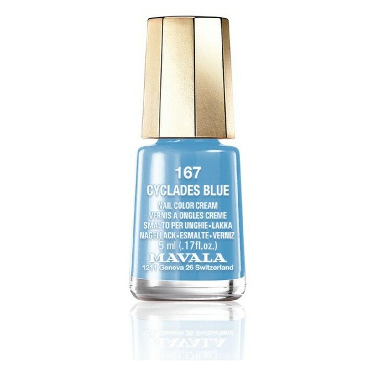 

Крем-лак для ногтей Mavala Nail Color 167-киклады синий (5мл)