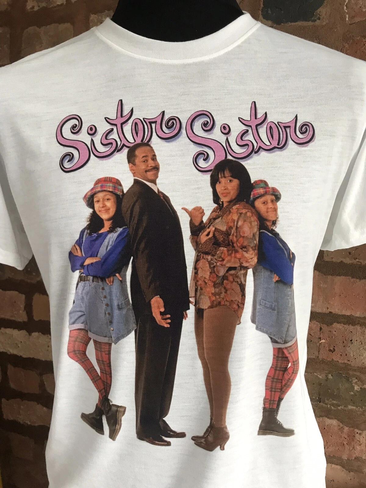 Sister Sister 100% Cotton T-shirt Mens Tees Top. Mens & Women s sizes S-XXL. Tia Tamera Mowry 90s Tv Show L