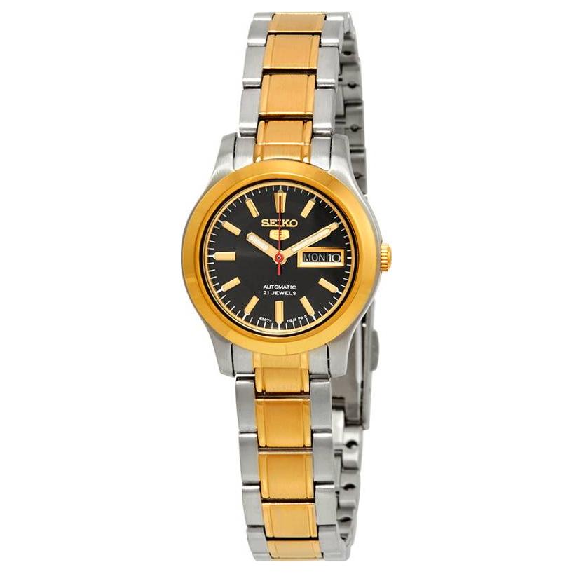 

SEIKO Automatic Mechanical Movement Stainless Steel Strap Watch Women s Watch Black Dial SYMD94 Black Dial