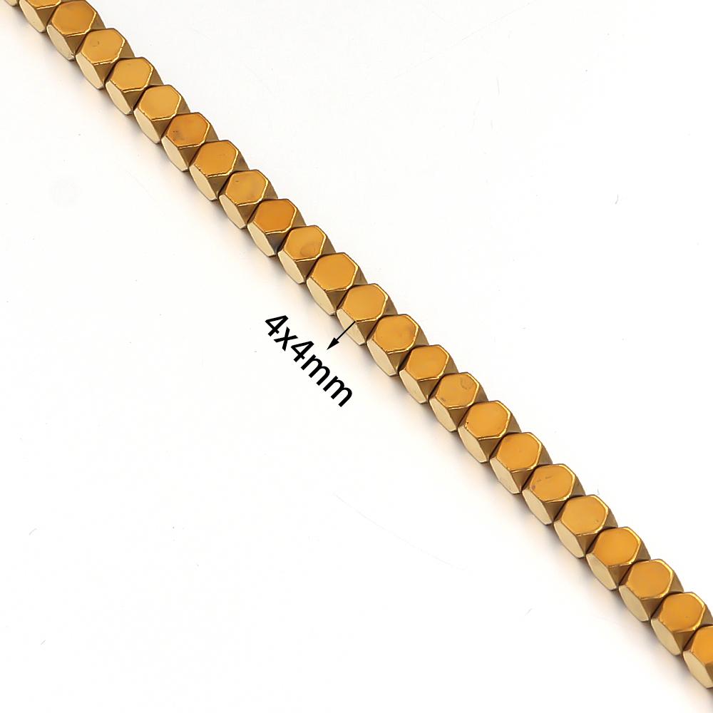 4mm Natural Faceted Hematite Stone Beads Colorful Loose Spacer Beads For Jewelry Making DIY Crafts Necklace Bracelet Accessories