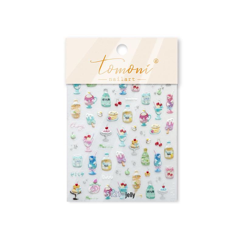 

Tomoni Summer Soda Nail Stickers - Hot-Selling Light Shell Jewelry for Girls