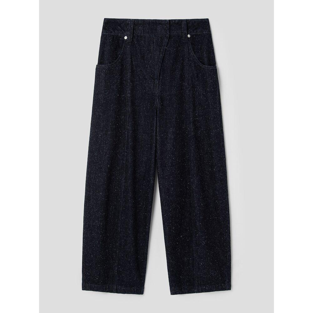 Anggae Nep Wide Denim Navy