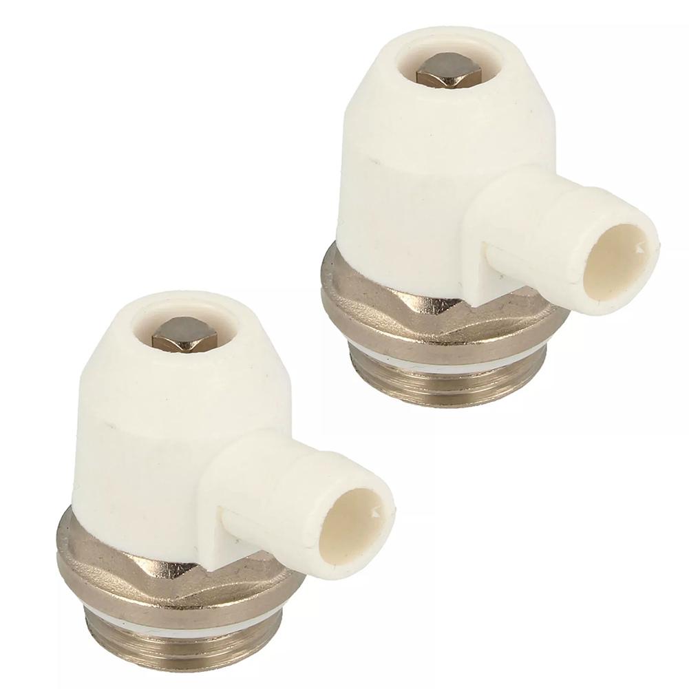 

2pc 1/2 Radiator Vent Valve Radiator Vent Valve With Swivel Nose Nickel Plated Radiator Exhaust Valve Home Accessories