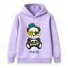 Kids Boys Girls Pullover Hoodie, Cool Gaming Panda Best Player Print Casual Long Sleeve Hooded Sweatshirt for Little Game Lovers Daily Wear Outdoor