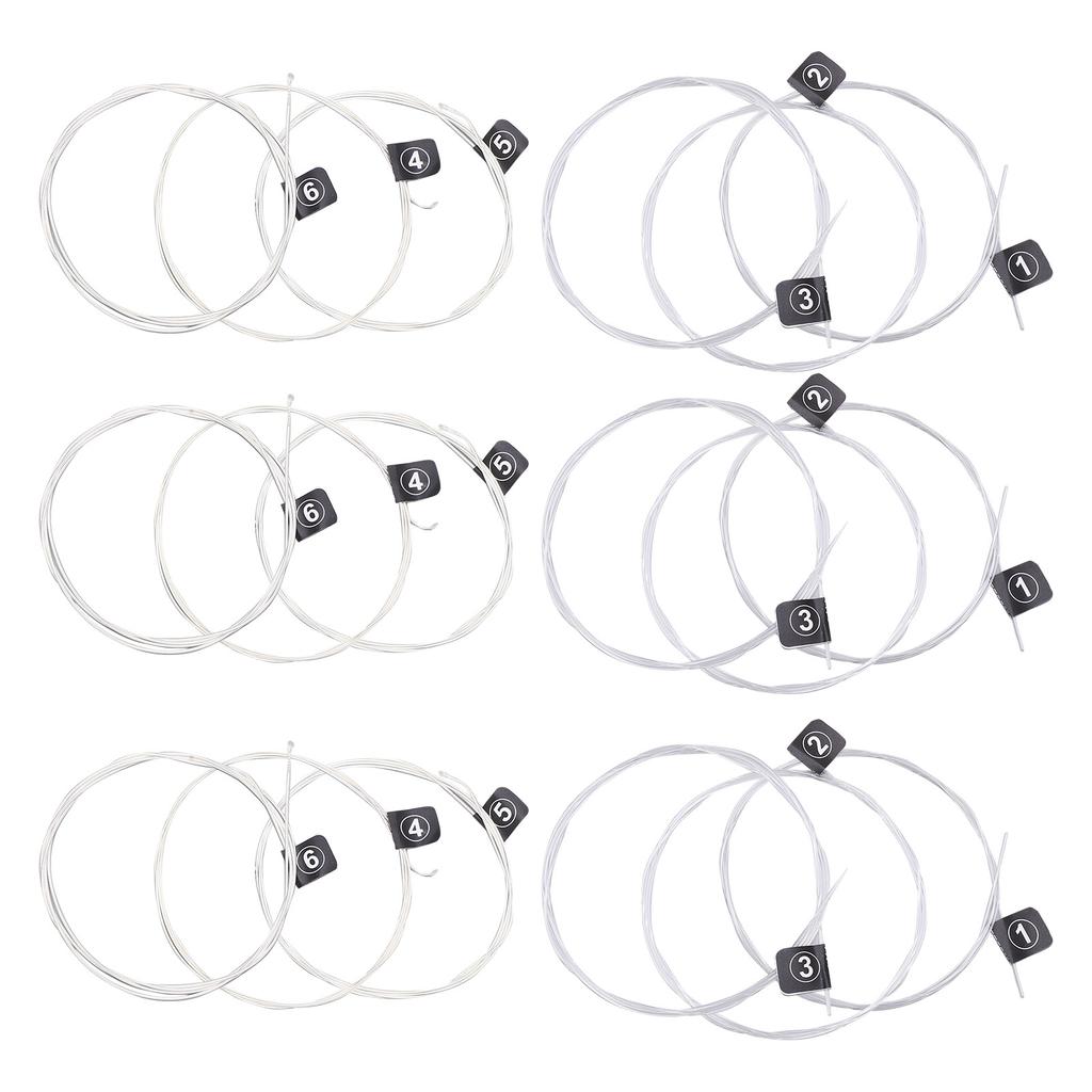 3 Set of Classical Guitar Strings Replacement Stable Pitch Nylon Silver Plated AccessoriesNX35