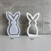 Hollow Easter Ornament Silicone Mold Rabbit Shape Decorative Gift Box Plaster Mold Handmade DIY Chocolate Holder Casting Molds