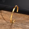 Men's Stainless Steel Solid Metal Mobius Viking Twisted Bracelets,Minimalist Open Cuff Bangles Gifts for Male Boys Jewelry