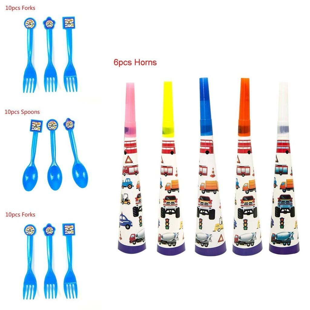 Baustellenfahrzeug Partygeschirr für lustige Geburtstagsfeiern**