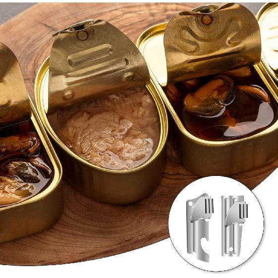 12pcs Can Opener,P-38 and P-51 Can Openers with Key Rings,Stainless Steel Camping Opener,Portable Army Survival for Traveling