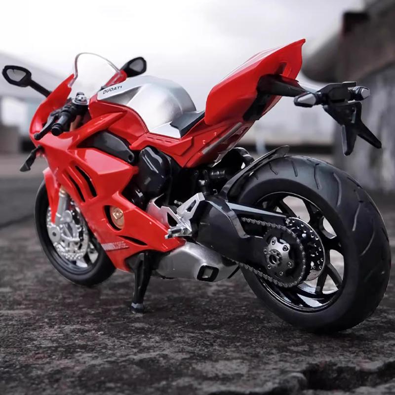 1:12 Ducati Panigale V4S Modello Lega Moto Diecast Computer Desktop Ornamenti Display Trendy Regalo Per Amico Bambini Giocattoli