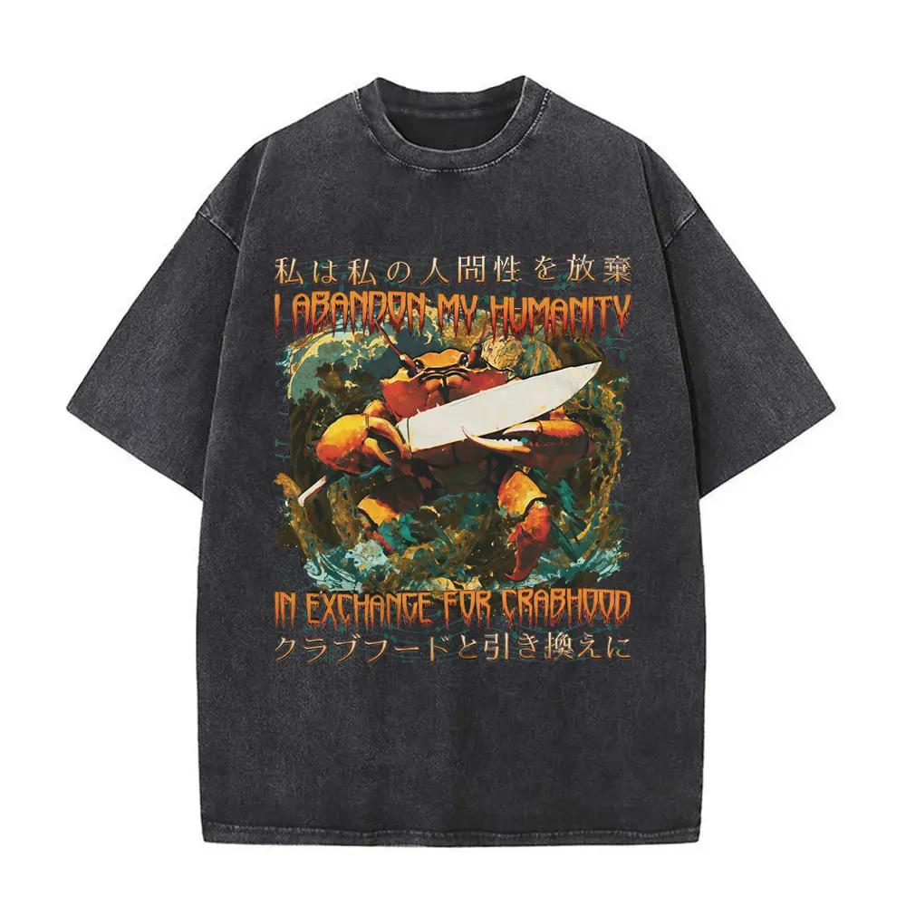 Talloze Gruwelen Wachten Maar Ik Blijf Trouw Aan De Kaas T-shirt Grappig Japanse Stijl Muis Rat Retro Gewassen T-shirt Unisex