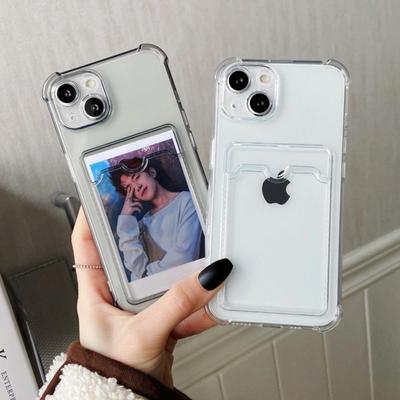 Simple Solid Color Creative Photo Card Holder Phone Case for Xiaomi Redmi A3 A2+ A2 A1+ A1 14C 4G 13C 5G 13 12C 12 10 10C 10A 2022 9T 9A