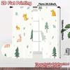 2pcs,Curtains Cute Forest Animals Woodland Theme (3) Modern Curtain Fabric Versatile Durable Polyester Curtains Festive Ldeal