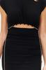 Women's Style Dress Black Lined Knitted Accessory Dress