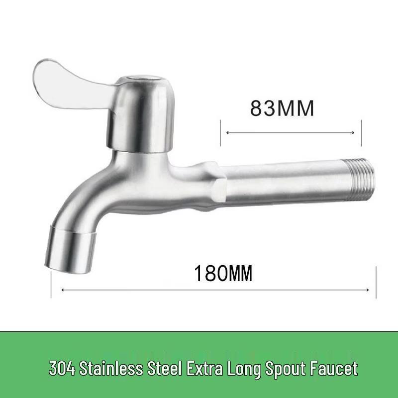 Lan Tuan 304 Stainless Steel Extended Washing Machine & Mop Pool Faucet