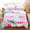 Cool Sora Harewataru Printed Bedding Set, Duvet Cover plus 2 Pillowcases, Sweet Anime Style Soft Microfiber Bedroom Textiles