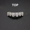 Teeth Grillz Set for Unisex Top Bottom Mouth Silver Teeth Grills Tooth Cap Removable Dental Body Jewelry