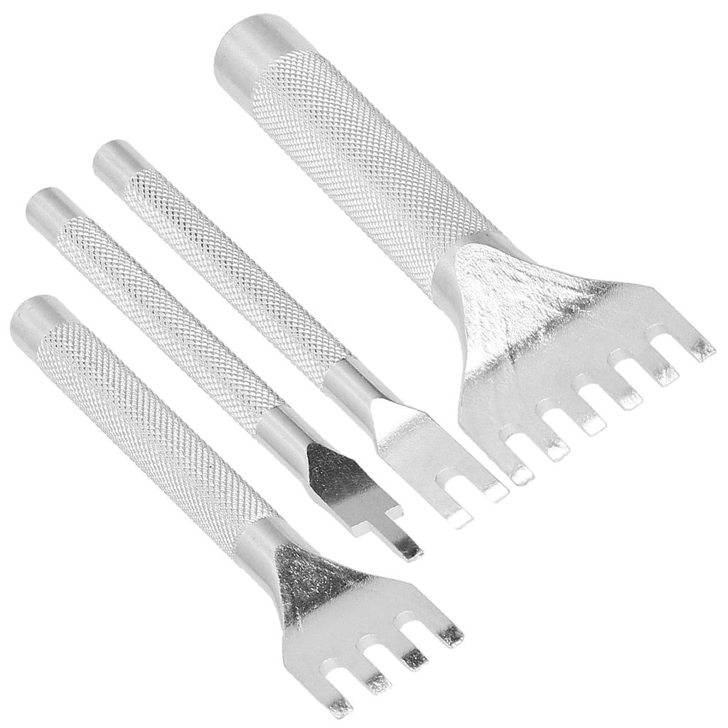 DIY Artificial Leather Tools Prong Punch Hole Stitching Knitting Hand Sewing Tool