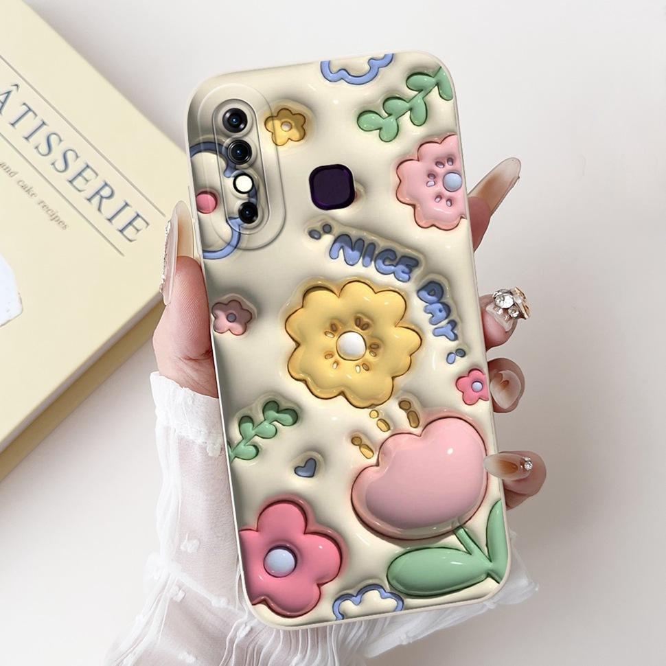 For Infinix Hot 8 Case Hot8 X650C X650B Cover Silicone Soft TPU Funda Phone Case For Tecno Camon 12 Camon12 Shell