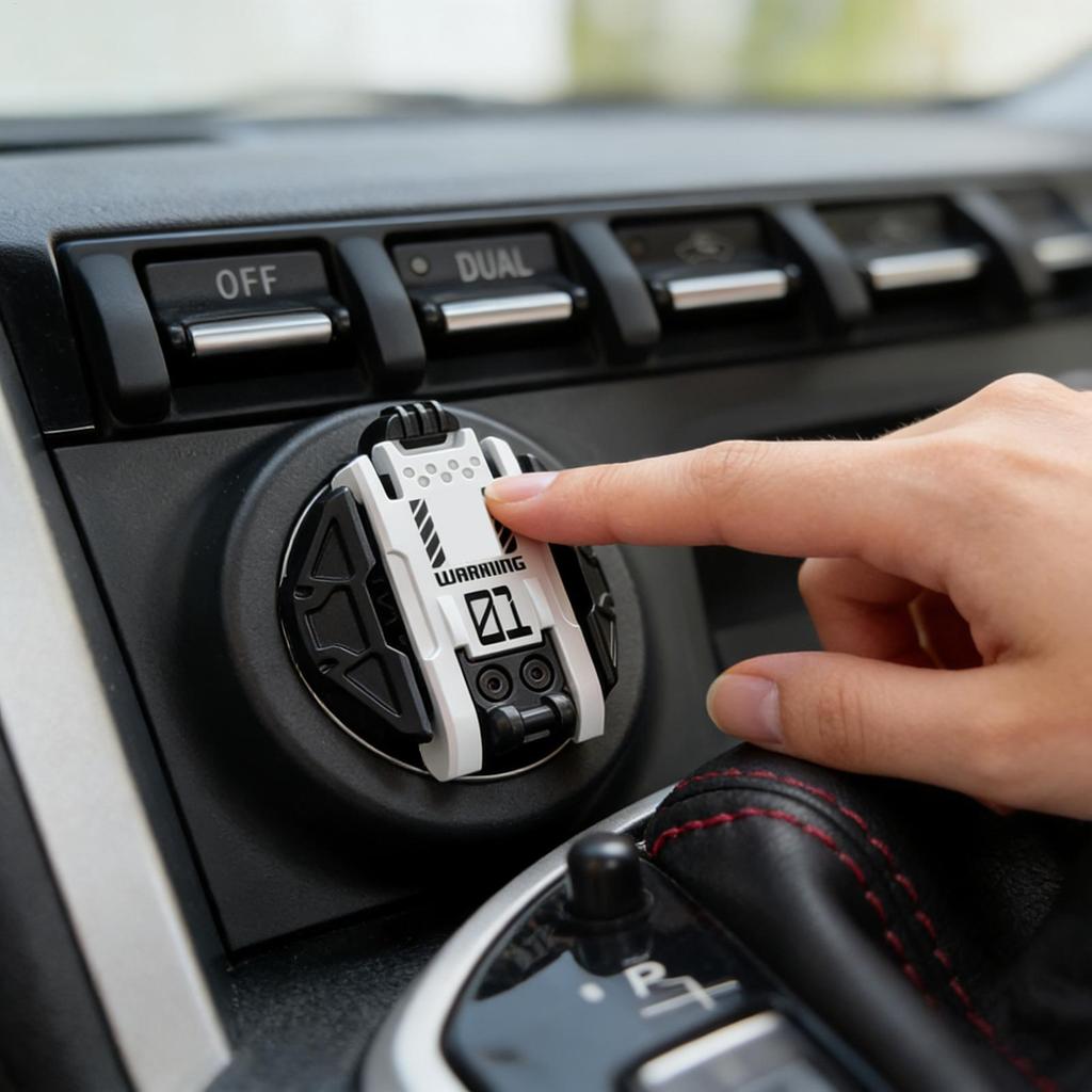 Car Push Start Button Cover Keyhole Knob Decoration Metal Push Button Cover For Daily Commuting Automotive Motorcycle RV Truck