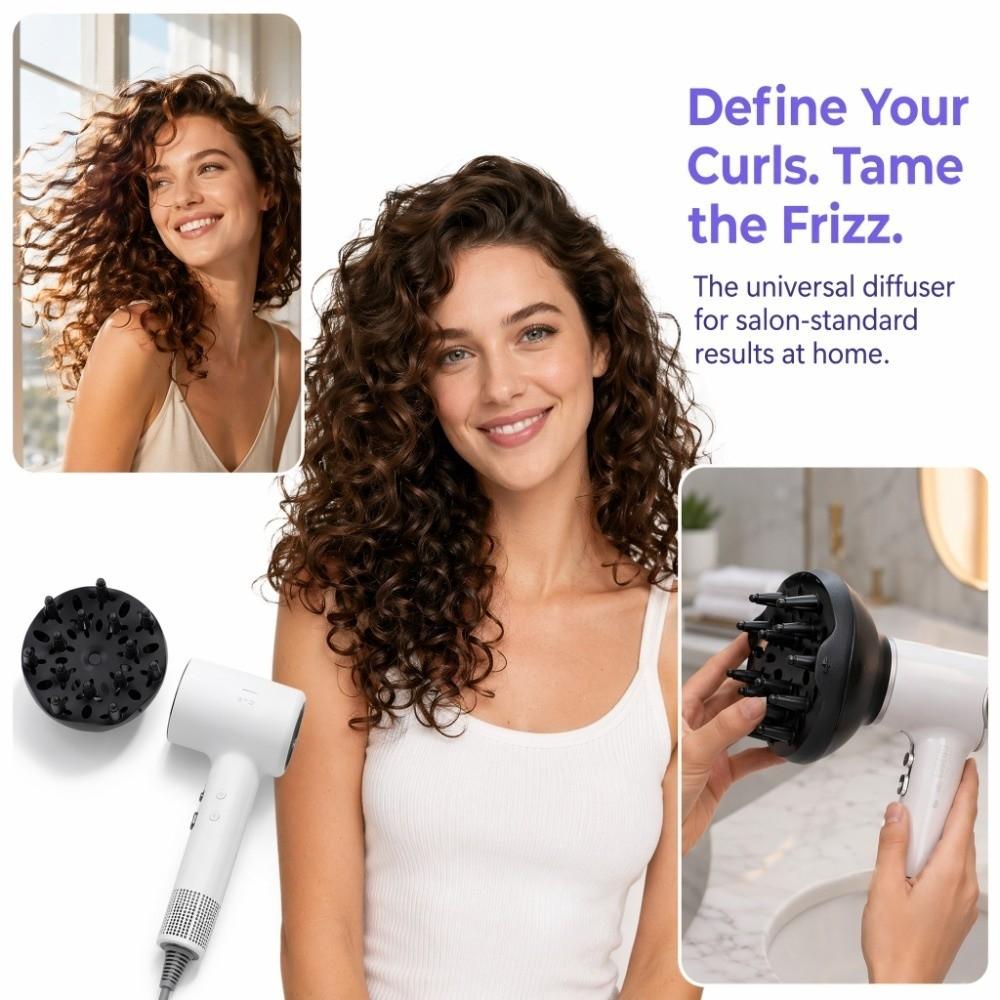 Professional Hair Dryer Diffuser Attachment Stylish Design Hair Diffuser Attachment Home Use