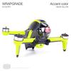 WRAPGRADE for DJI FPV Accent Color Skin Sticker (Neon Yellow)