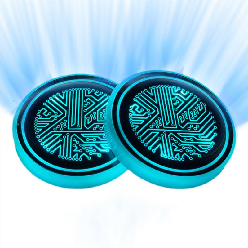 2pcs Car LED Luminous Water Coaster USB Charging Auto Cup Anti-skid Pad Car Atmosphere Light Cup Pad for Car Interor Cup Holder