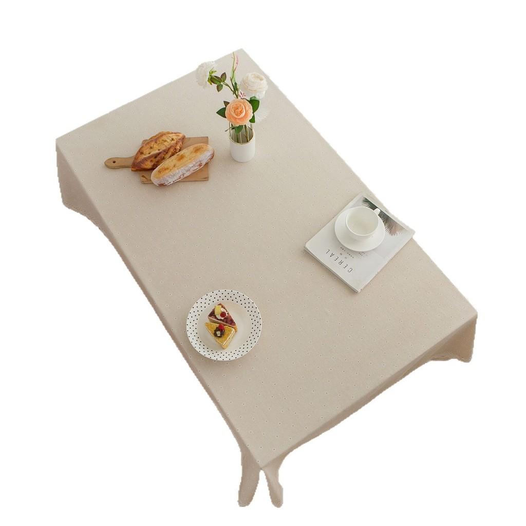 Modern French Country Rectangular Tablecloth Cotton Linen Floral Decor For Dining Room