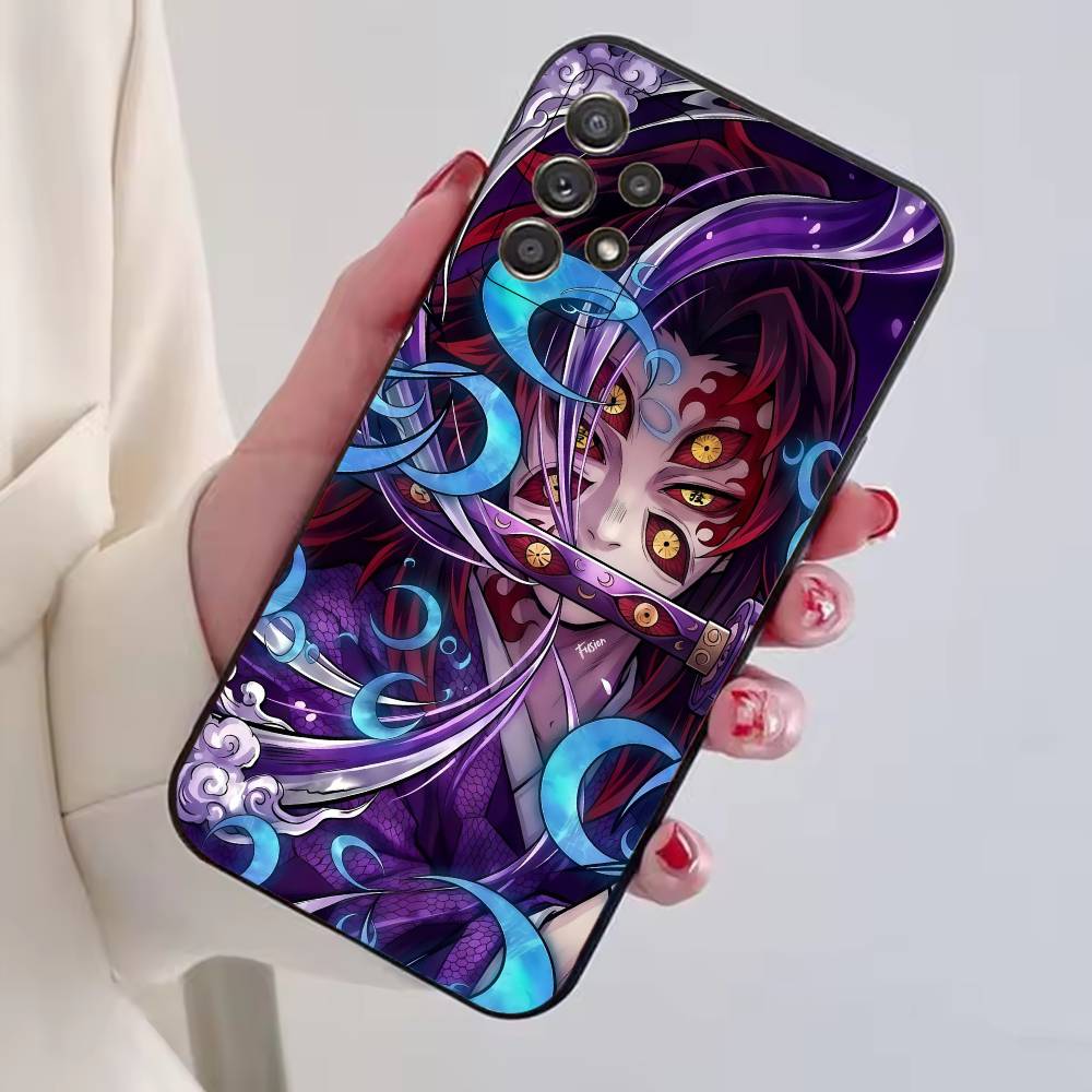 Hot Anime Demon Slayer Hard Phone Case For Samsung S25,S24,S21,S22,S23,S30,Ultra,S20,Plus,Fe,Soft Silicone Black Cover