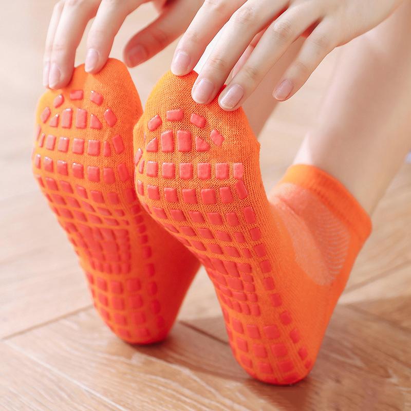 Plus Size Winter Women Yoga Socks Quick Dry Silicone Non-slip Floor Socks Breathable Cotton Dance Ballet Warm Socks Children's Floor Socks