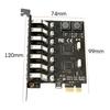 Placă adaptor PCI-E la USB 3.0 cu 7 porturi pentru PC desktop - Nu necesită alimentare externă, Chip NEC