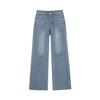 LAP Long Slim Washed Raw Bootcut Pants Aq2Dp567