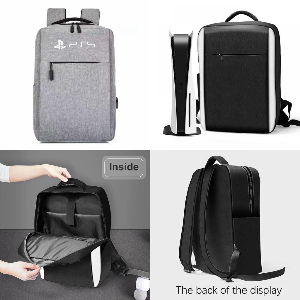 Ps5/4 Storage Bag Shockproof Dustproof Stylish Double Color Design Easy To Carry