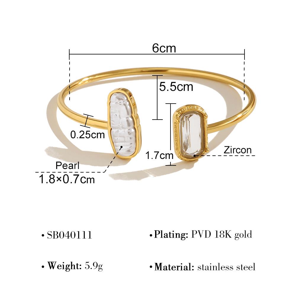 High-End Gold Pearl Irregular Openable Ring for Women - Luxury, Non-Fading