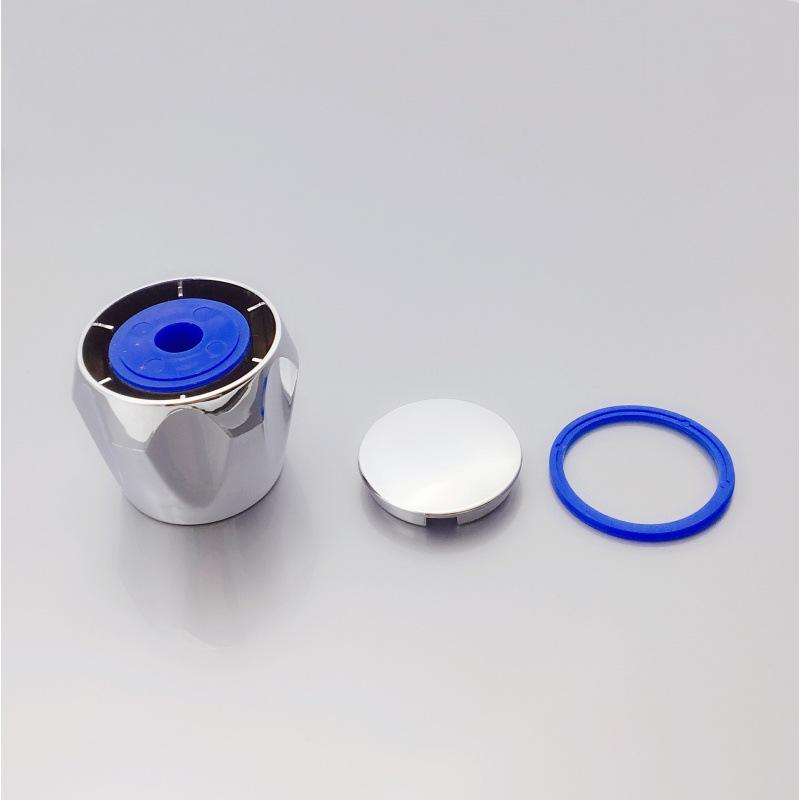 1pcs/2pcs Hot & Cold Tap Top Head Faucet Cover Chrome Plated Replacement Set Kitchen Bathroom Faucets Handle Plastic