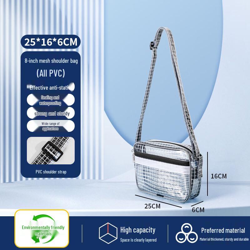 CNMF Cleanroom Anti-static PVC Mesh Shoulder Bag