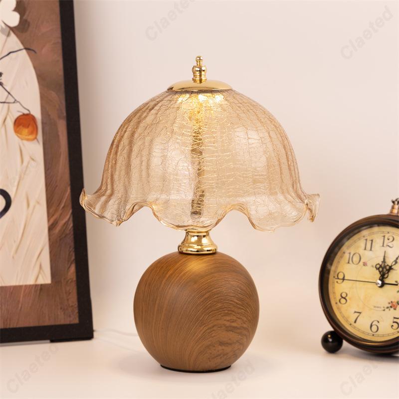 European-style New LED Ceramic Glass Table Lamp Living Room Study Bedroom Bedside Atmosphere Decorative Lighting