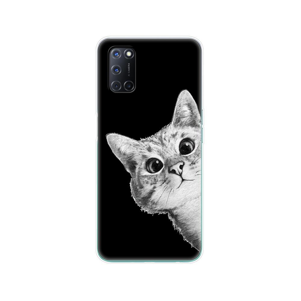 For OPPO A52 Case A92 A72 Case 6.5" Silicon Soft TPU Back Phone Cover For OPPO A 52 72 92 Case OPPOA92 OPPOA72 OPPOA52 Case Bag