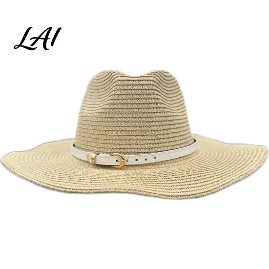 Beach Hat Accessory Faux Leather Fedora Hatband 0.39" Width Cowboy Band 27 Strap Inch Adjustable Band Replacement for Women Men Panama Cowgirl Hats