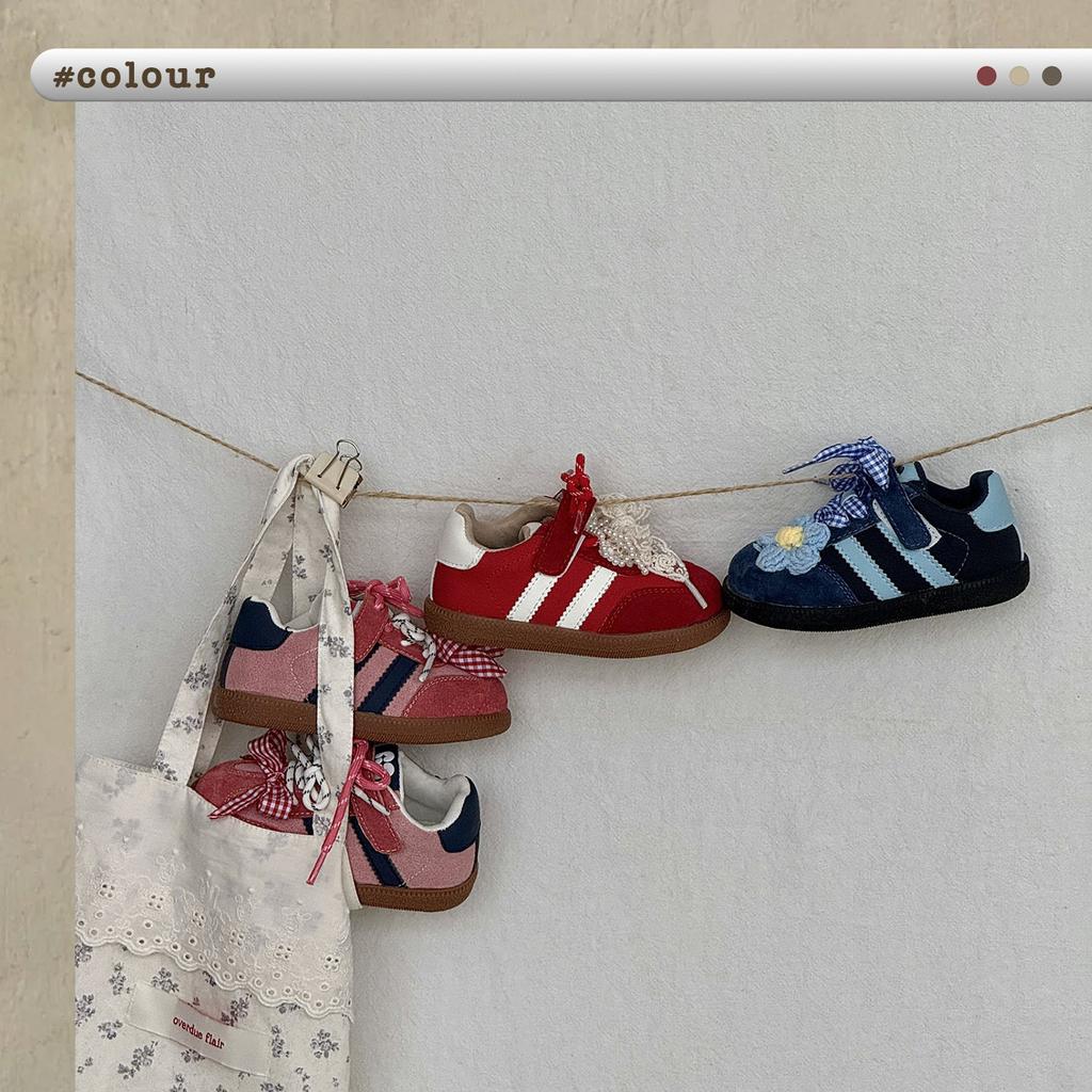 XSHX girls retro sweet and cool German training shoes functional board shoes Wenzhou classmates autumn new Velcro wide head steady heel